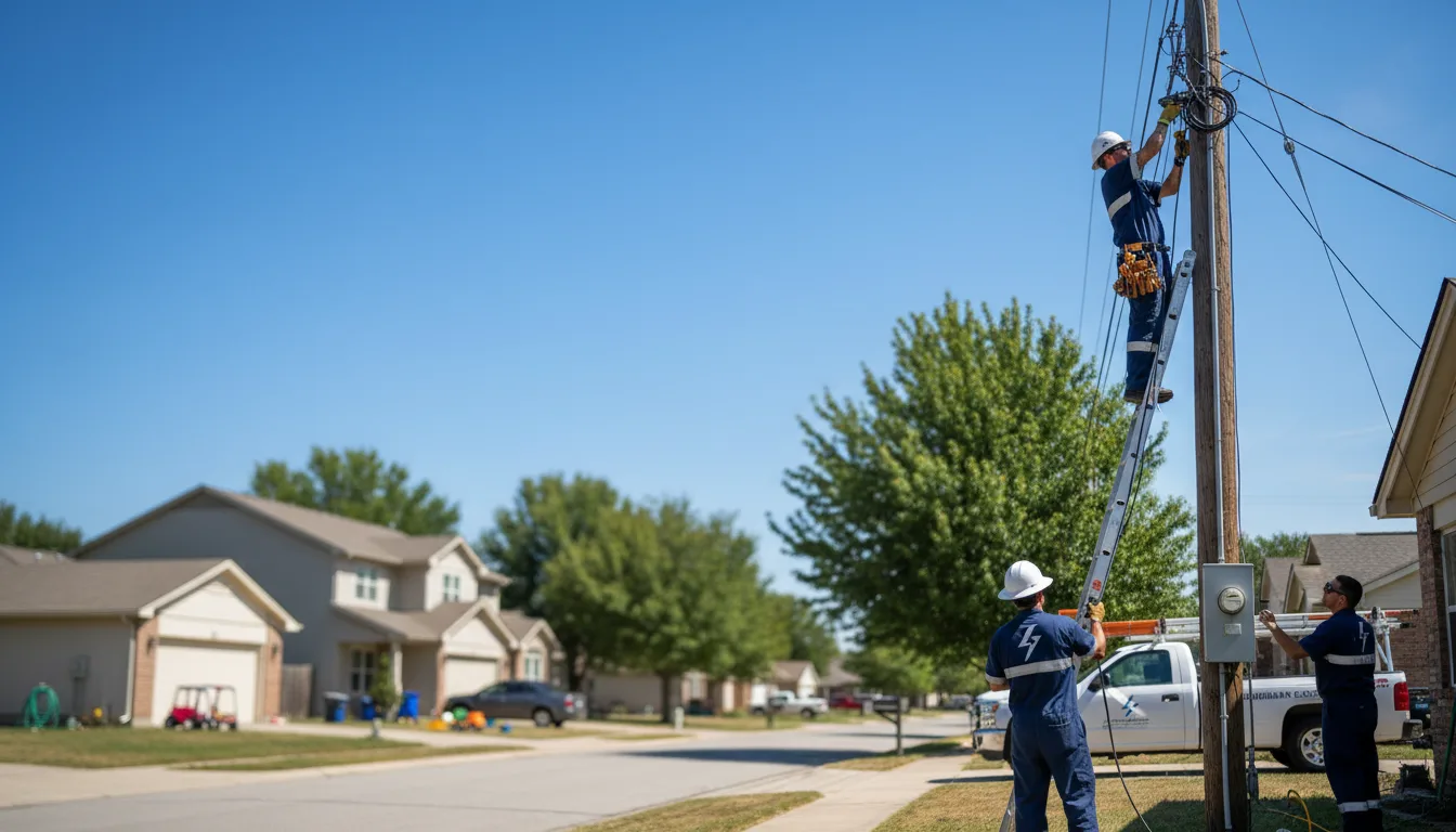 Residential electrician providing installation services in Odessa, NE